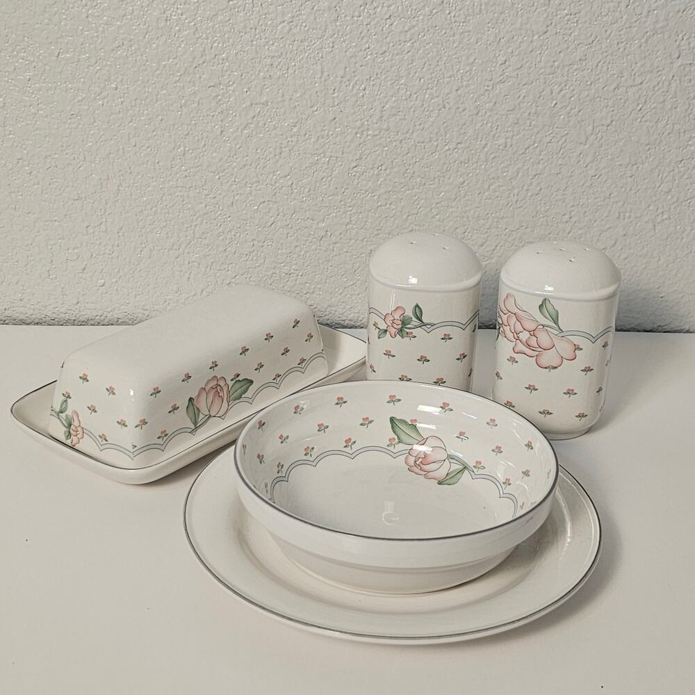 Sango Rose Chintz Hostess 5 Piece Set